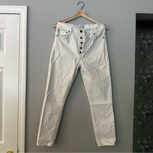 Agolde White Straight Leg Women's Jeans